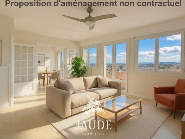 F4 de 86,57 m2 DERNIER ÉTAGE avec balcons cave, parking et vues panoramiques 24 boulevard Fleury, Clermont