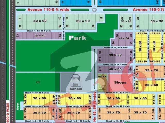 F 16/1 Double Side Open Plot for Future Investment CDA Sector!