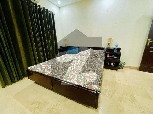 F 11 Markaz Luxury Fully Furnished 1 Bed Attached Bath Tv Lounge Kitchen Under Ground Car Parking Apartment Available for Rent F 11