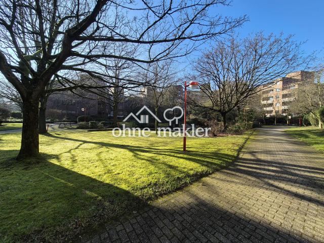Familien Oase in Düsseltal/Zooviertel: 3 Zimmer Wohnung in einer parkähnlichen grünen Wohnanlage