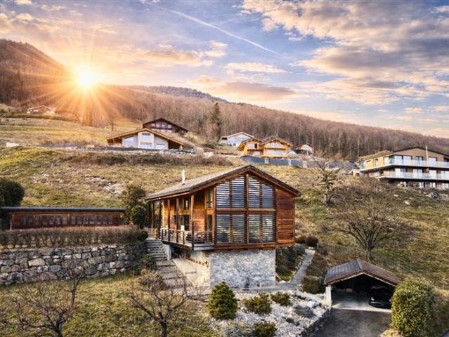 FAMILIENCHALET MIT ATEMBERAUBENDEM BLICK AUF DIE DENTS DU MIDI