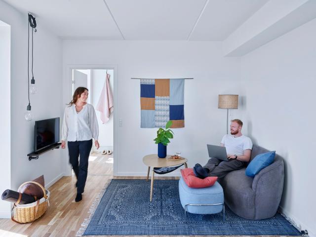 Familievenlig lejlighed med plads