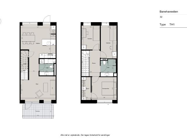 Familievenligt 4 værelses rækkehus med have og terrasse, lyst og rummeligt og med plads til hele familien Ingen bindingsperiode!
