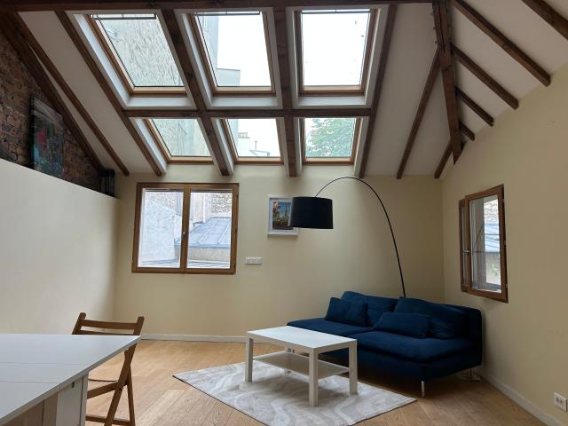 Family apartment with large bright living room