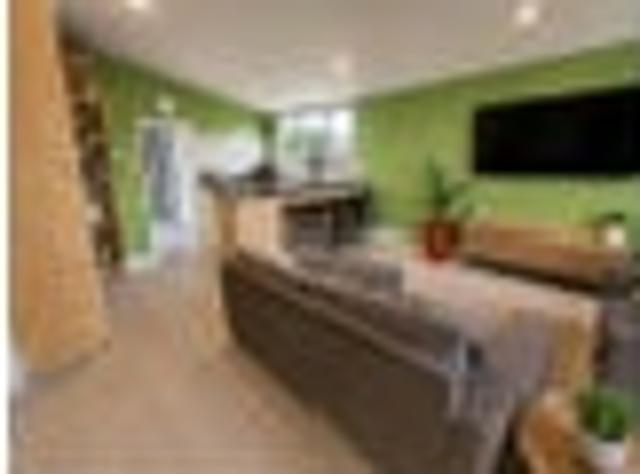 Family living with stunning town views