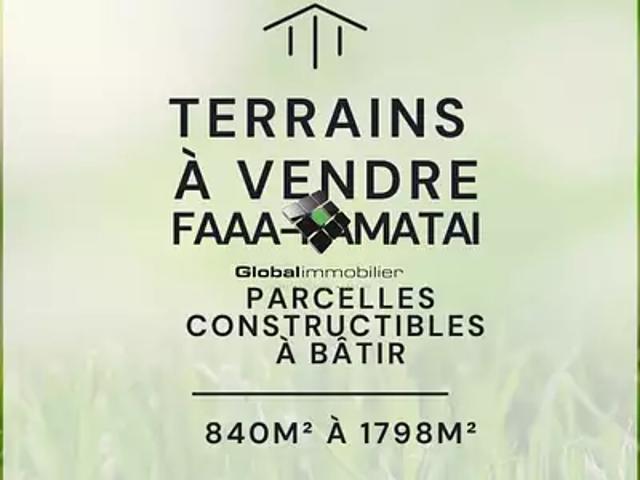 Faaa 98704 Achat / Vente terrain