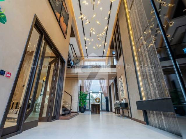 Facing Golf Course 2 Kanal 6 Bed Fully Basement With Swimming Pool & Lift Villa For Rent With 35 KW Solar System At Super Hot Location Non Furnished