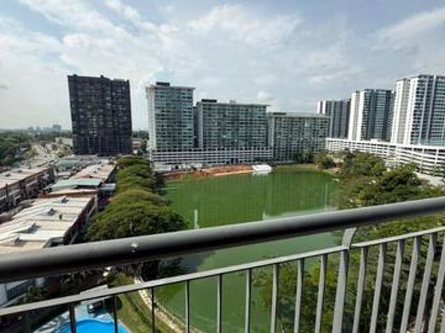 Facing lake view