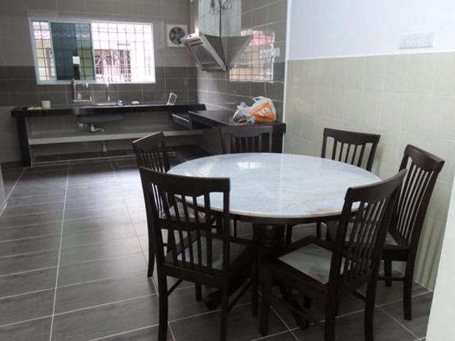 Facing SouthEast Kitchen extended 2 Storey House Garing Utama