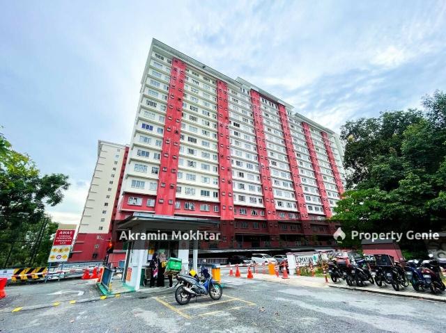Facing Tasik & 1 Parking | Lumayan Apartment Bandar Sri Permaisuri Cheras Kuala Lumpur Near HUKM