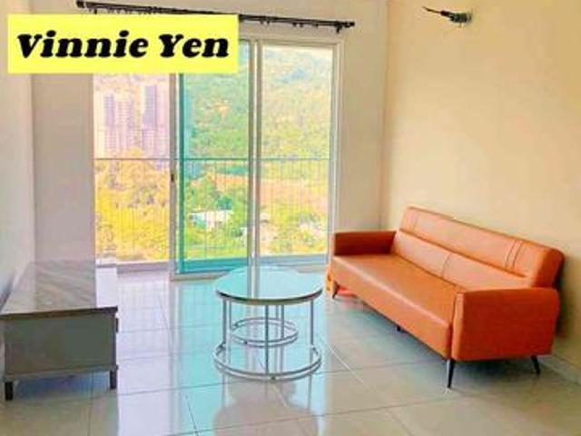Fairview 2carpark Partly Furnished 970sf at Sungai Ara
