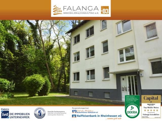 FALANGA IMMOBILIEN Renovierungsbedürftige Wohnung mit top Aufteilung am Budenheimer Waldrand gelegen!