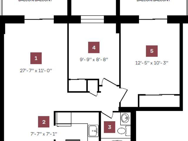 FARO 2 Bedroom Apartment for Rent at 1825 Rue Sainte Rose, Montréal, QC H2K 4M1 Sainte Marie