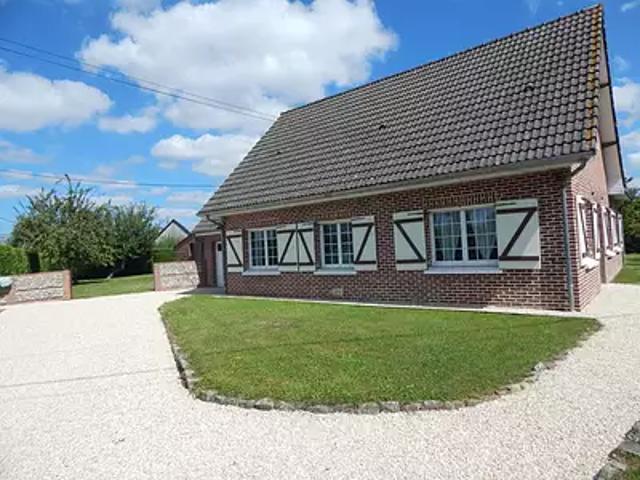 Favières 80120 Achat / Vente maison 6 pièces t6