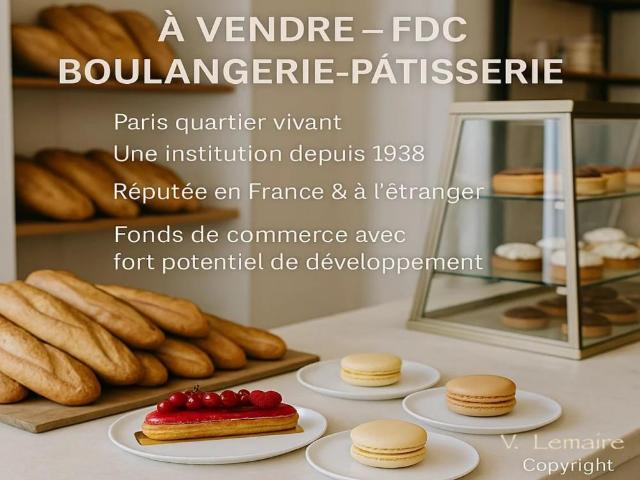 Fonds Defdc Boulangerie Pâtisserie Paris 10e – Logement T2. 118m² Paris 10ème
