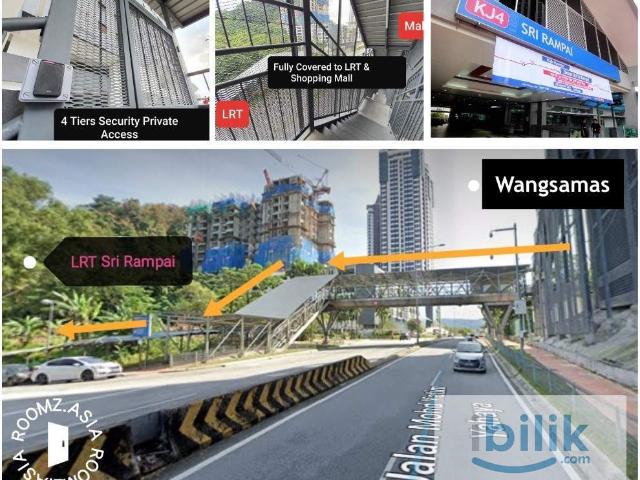 Female Malay Master room 2pax sharing Walk to LRT sri rampai