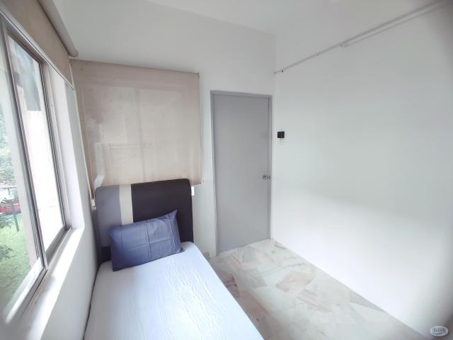 Female single window aircon room at Kiara green townhouse