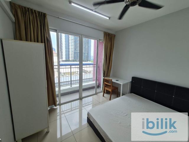 Female unit, balcony medium bedroom. Available now