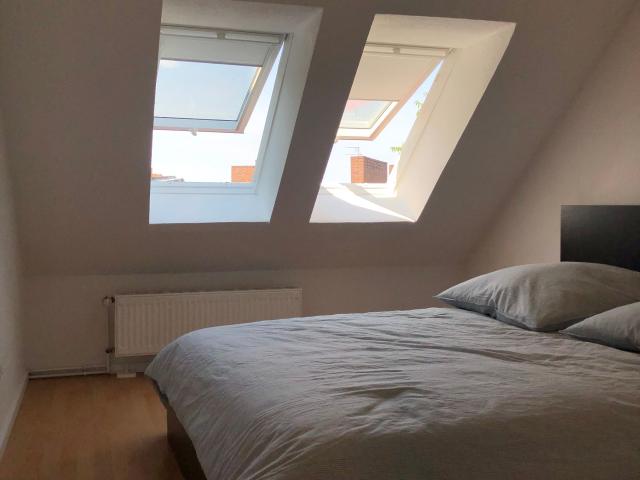 Feel at home in this modern rooftop apartment with roof terrace in the heart of vibrant, up and coming Neukölln