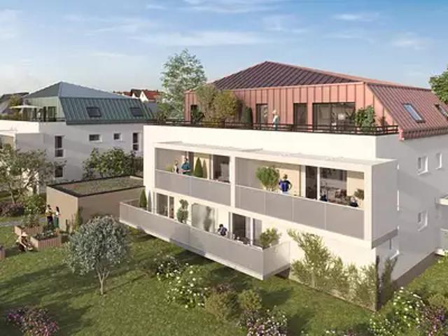 Fegersheim 67640 Programme neuf appartement neuf à vendre t3 LMNP
