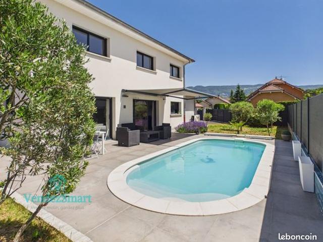 Feigères 74160 – Maison contemporaine 5 pièces | 150 m² | Piscine | DPE A