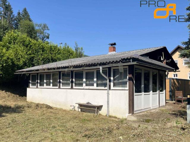 Reserviert: Ferienhaus + Garage und Gartengrund am Bach, nahe Feldkirchen