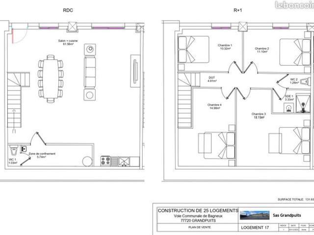 Ferme 5 pièces 132 m²