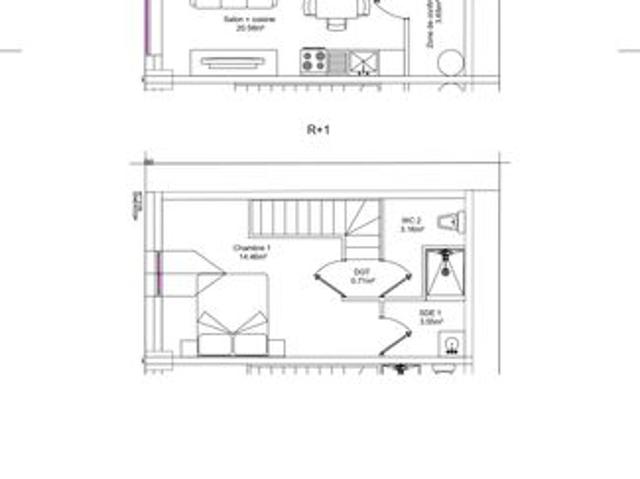 Ferme 2 pièces 47 m²