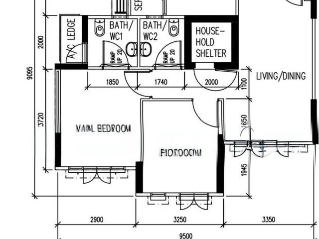 Fernvale Ridge Sengkang, HDB 3 Rooms