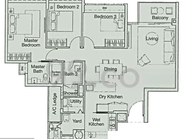 Ferraria Park Condominium D17, Condominium