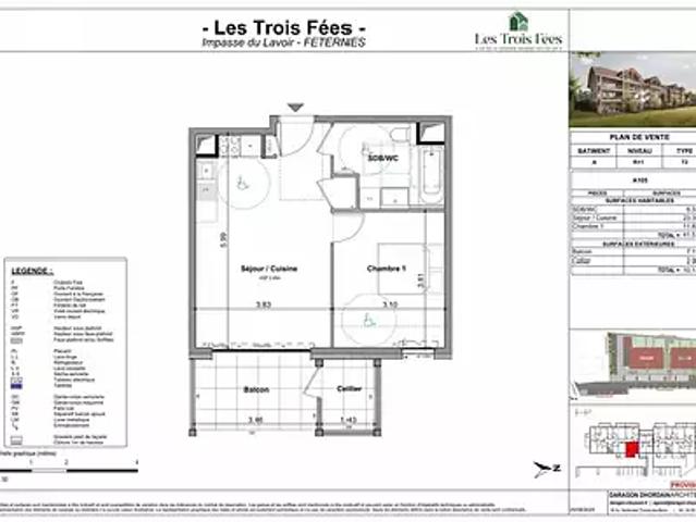 Féternes 74500 Achat / Vente appartement 2 pièces t2