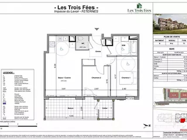 Féternes 74500 Achat / Vente appartement 3 pièces t3