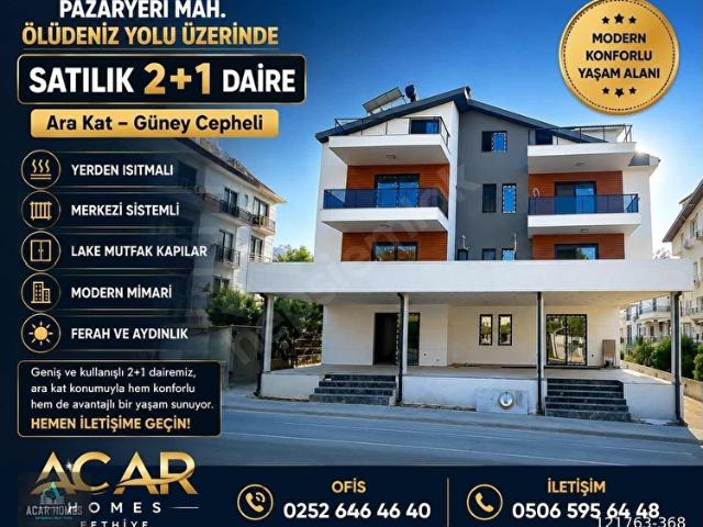 FETHİYE ÜNİVERSİTE YAKINI 2+1 ARA KAT YERDEN ISITMALI SIFIR