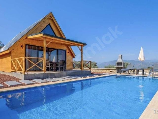 FETHİYE BOZYER MEVKİİ 2+1 EŞYALI KİRALIK HAVUZLU LOFT BUNGALOW