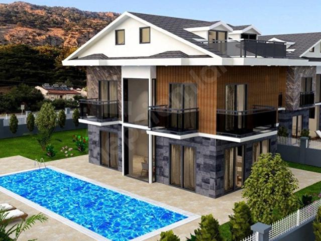 FETHİYE GÜNLÜKBAŞI'DA SATILIK 4+1 MÜSTAKİL HAVUZLU TRİBLEX VİLLA