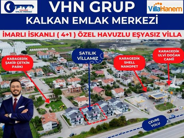 Fethiye Karagedik 4+1 Tripleks Özel Havuzlu Villa