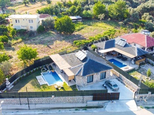 Fethiye Kemer Mah. Muhtesem Konumda Müstakil Satılık Taş Villa