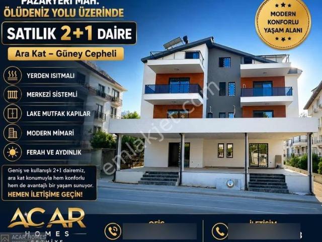 Fethiye Üniversite Yakını 2+1 Ara Kat Yerden Isıtmalı Sıfır