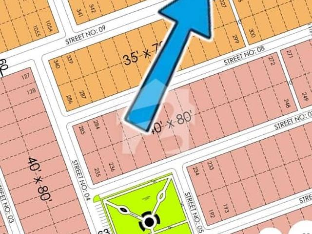 FHB 10 Marla 60 Foot Street Plot For Sale