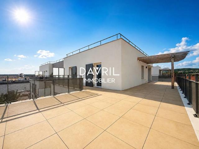 FIN D'OISE * Appartement 4 pièce s 73 m2 3 chambres TERRASSE 55m² * VUE SUR SEINE