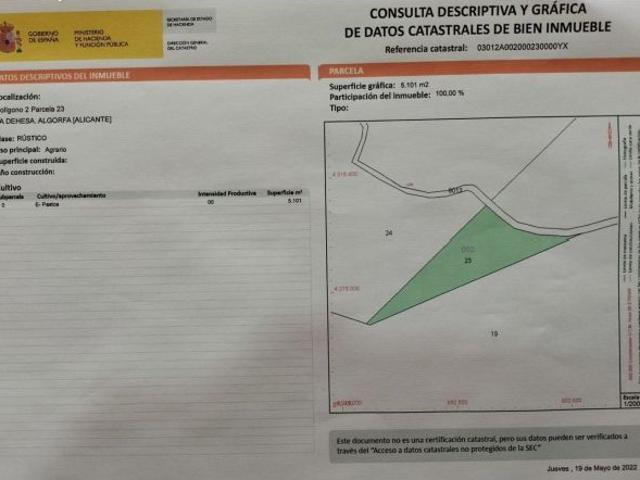 Finca rustica en Venta en Algorfa, Alicante