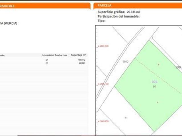 Finca rustica en Venta en Sangonera la Seca, Murcia