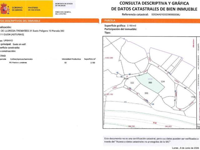 Finca rústica en Venta en Tremañes