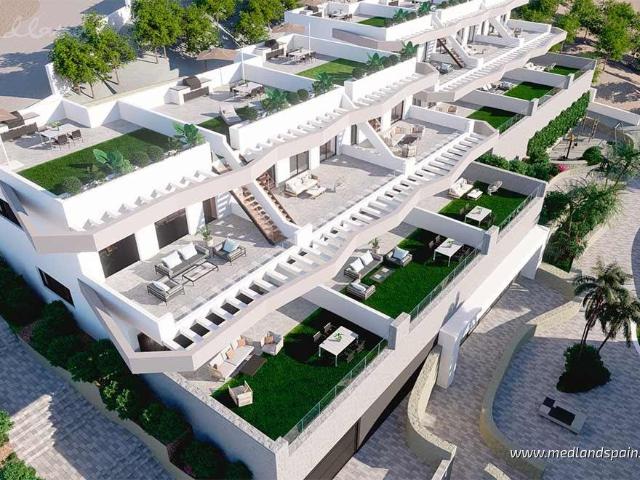 Nowoczesne apartamenty z ogrodem lub solarium w Finestrat
