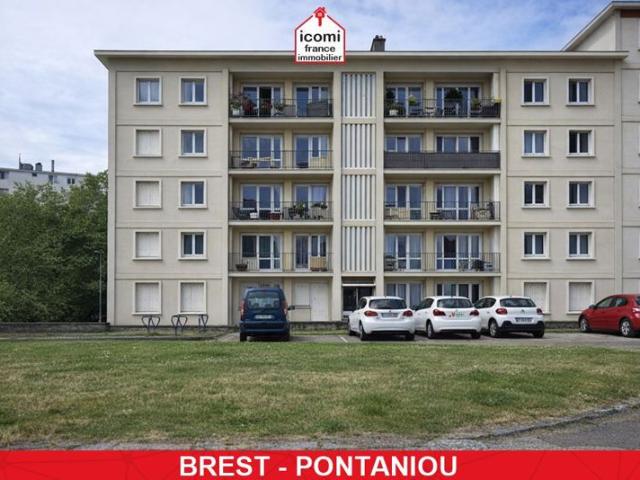 FINISTERE Brest 29200 A VENDRE APPARTEMENT T3 DERNIER ETAGE BALCON DALLE BETON QUARTIER CALME BELLE EXPOSITION VUE PORT LOCATAIRE EN PLACE