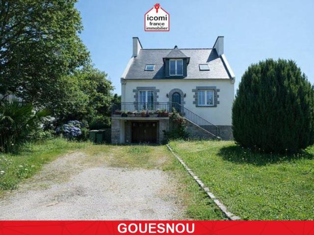 FINISTERE Gouesnou 29850 A VENDRE MAISON 125 M2 4 CHAMBRES TERRAIN 750 M2 CENTRE VILLE A PIED EXCELLENT DPE: C