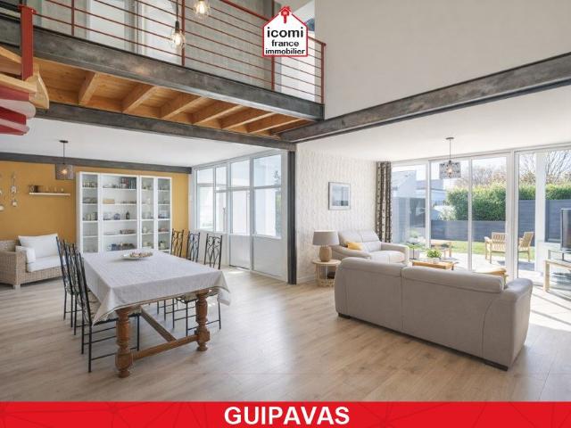 FINISTERE Guipavas 29490 A VENDRE MAISON T4 3 CHAMBRES AUCUNS TRAVAUX DPE C MODERNE PIECE DE VIE DE 65M² IDEALEMENT SITUE 2 PLACES DE PARKING