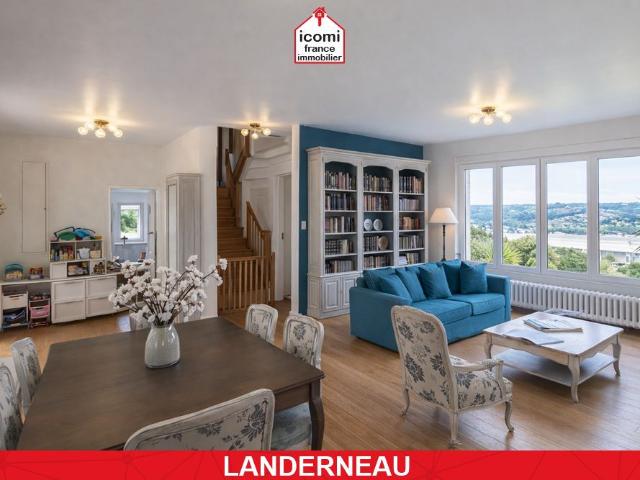 FINISTERE Landerneau 29800 A VENDRE PROPRIETE DE 200M² ESPACE VIE 100M² 5 CHAMBRES TERRAIN 3000M² COUP DE COEUR ASSURE AUCUN TRAVAUX RARE ET EXCEPTIONNEL