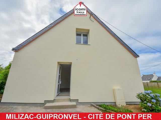FINISTERE MILIZAC GUIPRONVEL 29290 A VENDRE APPARTEMENT T3 50M² NEUF DALLE BETON 2 CHAMBRES CAVE ET PLACE DE PARKING PRIVE ENTREE INDEPENDANTE