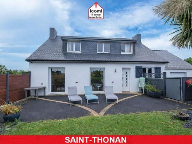FINISTERE Saint Thonan 29800 A VENDRE MAISON 147M² 5 CHAMBRES GRANDE PIECE DE VIE POMPE A CHALEUR TOITURE RECENTE DPE A RARE EN IMPASSE